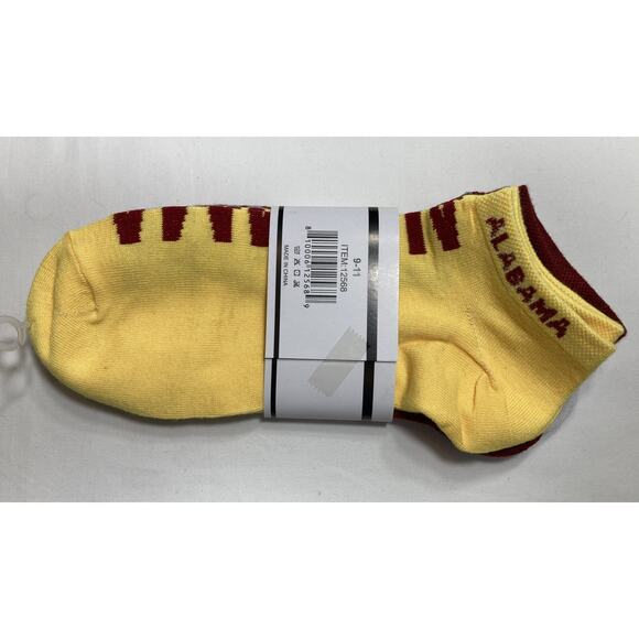 Alabama Crimson Tide Socks Ankle Women's size: 9 to 11 2 packs of 3, NCAA - Picture 2 of 9